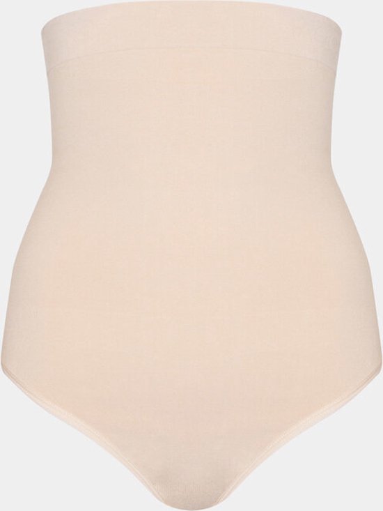 Nude hoge taille slip met verstevigende buikband.