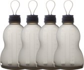Pure Moms - Sacs de conservation pour lait maternel - Biberons - Réutilisables - 4 pièces - Biberons Allaitement 260 ML - En déplacement - Sans BPA