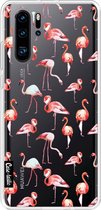 Casetastic Huawei P30 Pro Hoesje - Softcover Hoesje met Design - Flamingo Party Print
