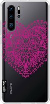 Casetastic Huawei P30 Pro Hoesje - Softcover Hoesje met Design - Doodle Heart Print
