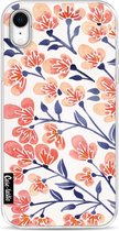 Casetastic Apple iPhone XR Hoesje - Softcover Hoesje met Design - Cherry Blossoms Peach Print