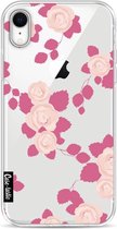 Casetastic Apple iPhone XR Hoesje - Softcover Hoesje met Design - Pink Roses Print