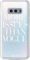 Casetastic Samsung Galaxy S10e Hoesje - Softcover Hoesje met Design - More issues than Vogue Print