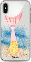 Casetastic Apple iPhone X / iPhone XS Hoesje - Softcover Hoesje met Design - Mermaid Blonde Print