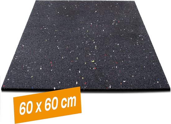 Wasmachineafdekking, 60 x 60 cm, wasmachineafdekking, zacht en op maat te snijden, antislip, universeel voor wasmachine, droger, badkamer, keuken, zwart