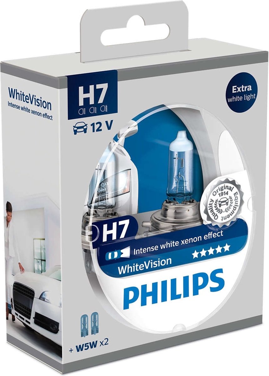 Philips WhiteVision Xenon lamp - H7 Autolamp - 12V - 2 stuks | bol.com