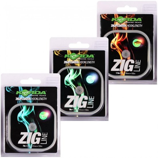 Korda Zig Line - 11lb - 5kg - 0.28mm - Transparant van Merkloos — afbeelding 4