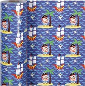 Cadeaupapier. b: 50 cm.  80 gr. . piraten. 150m