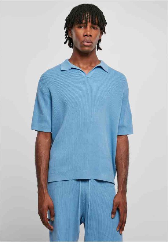 Urban Classics - Ribbed Oversized Shirt - XXL - Blauw