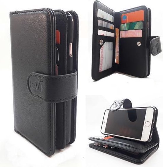 eetlust Glimp Patois Samsung S9 - Antique Black - Pasjeshouder - Telefoonhoesje met extra flap  voor 9 pasjes | bol.com
