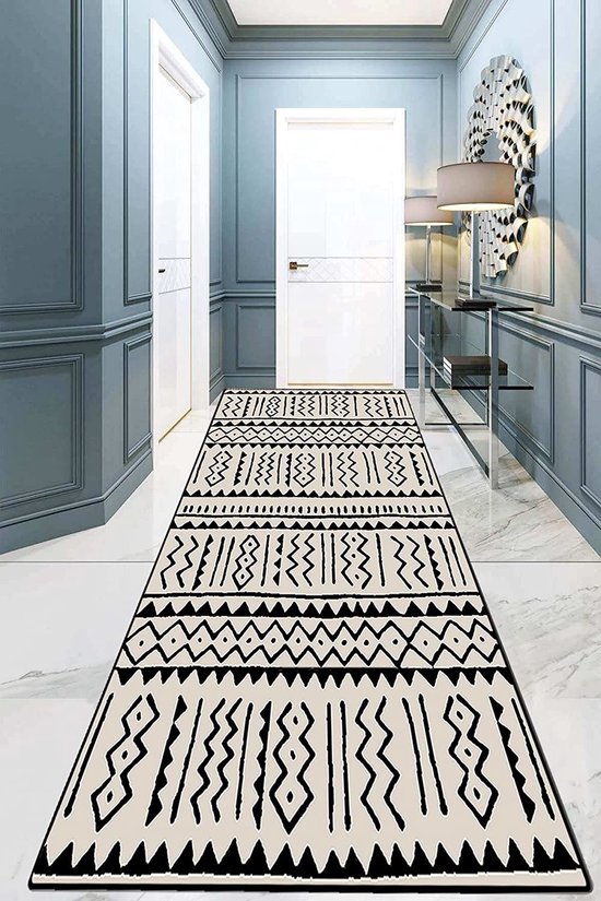 Tapis de salon, tapis de sol antidérapant géométrique moderne à poils  courts, tapis... | bol.com