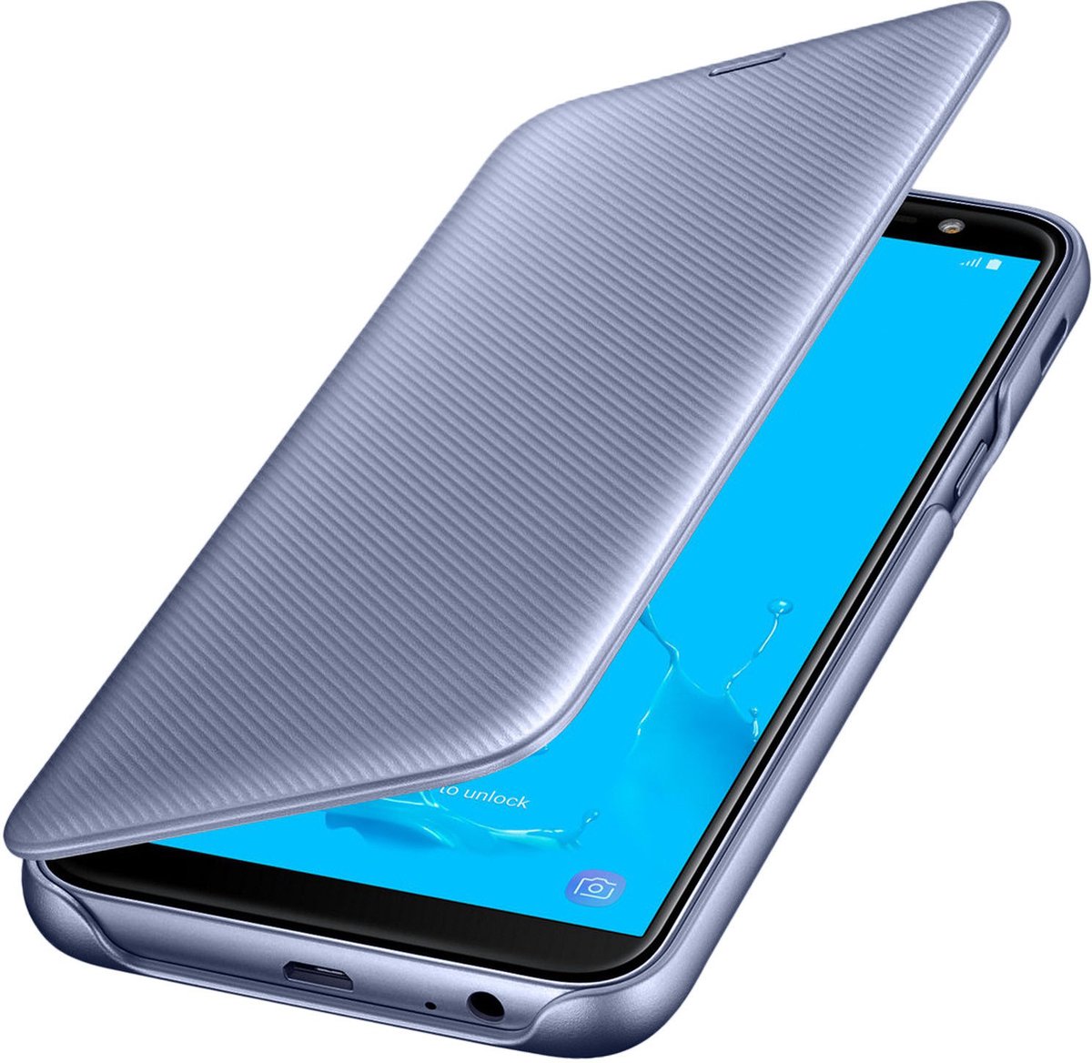 Samsung Flip Wallet - Samsung J6 - Violet