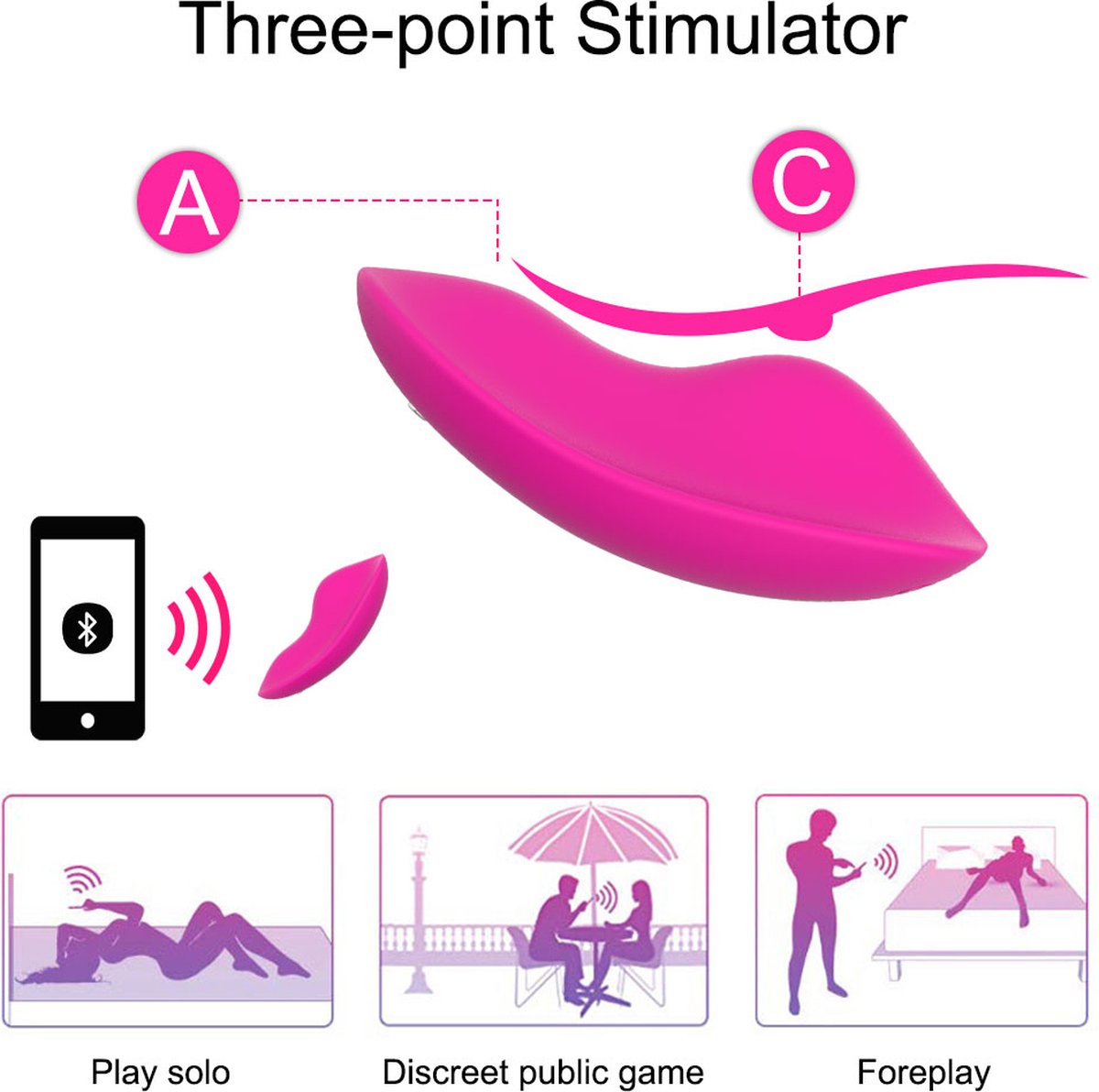 Cherry Fun -sex toys voor vrouwen- App draagbare vibrator