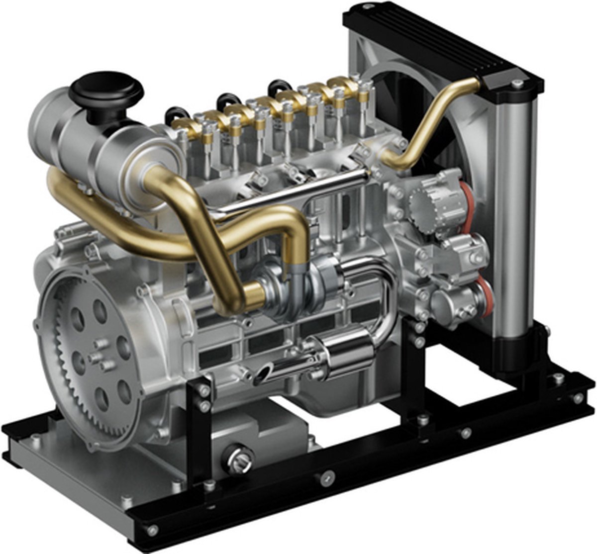 Teching Mini Diesel Engine DM115 - Bouwpakket voor 14+ jaar - 300+ onderdelen