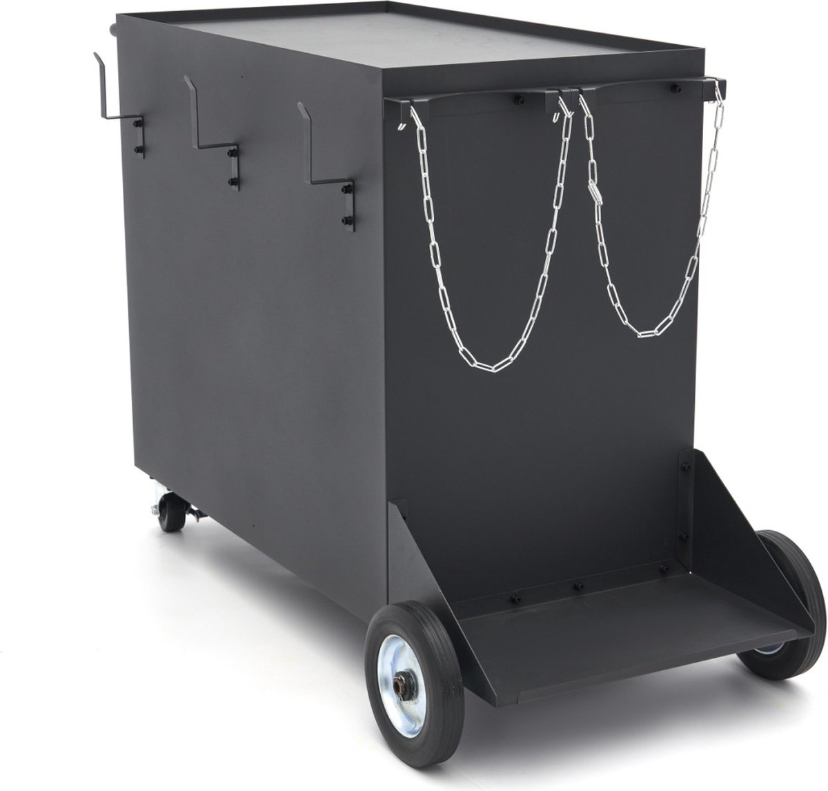 Laswagen Werkplaatswagen Gasflessenwagen Lasapparaat - 60kg belasting, 3 legplanken, stalen constructie, transportgreep, voor MIG/MAG TIG lasmachine