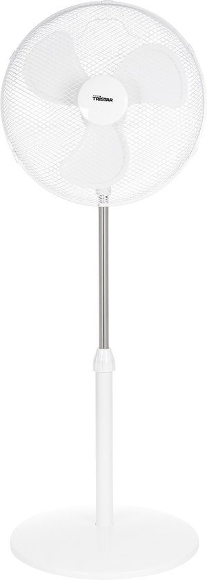 Tristar VE-5757 Voetventilator – Verstelbaar van 85 tot 120 cm – 85 graden draaibaar – Wit