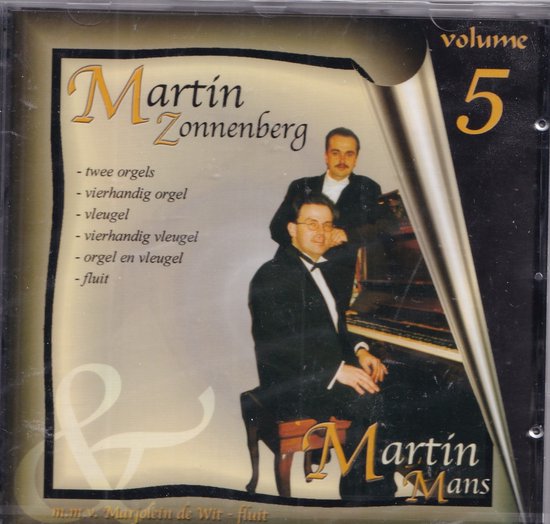 Martin Zonnenberg en Martin Mans 5 - Twee orgels, vierhandig orgel, vleugel, vierhandig vleugel, orgel en vleugel, fluit