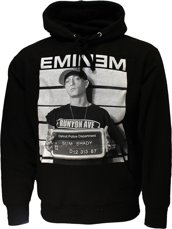 Eminem Slim Shady Mugshot Hoodie Trui - Officiële Merchandise
