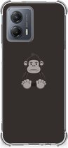 Smartphone hoesje Motorola Moto G53 Hoesje Bumper met transparante rand Gorilla