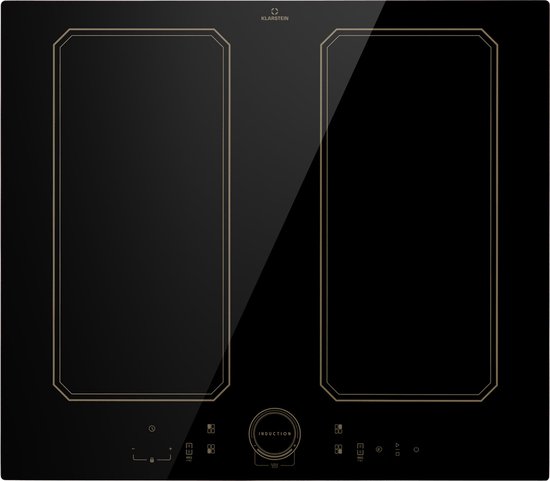 Klarstein Victoria 4 Flex Inductiekookplaat - Flexzonetechniek - Inbouwkookplaat - 59 Cm - 4 Zones / 2 Flexvelden - 7400 Watt - Booster - Temperatuuropslag - Timer - Glaskeramisch Oppervlak - Energiezuinig Koken - ThermaRecall Functie - Zwart