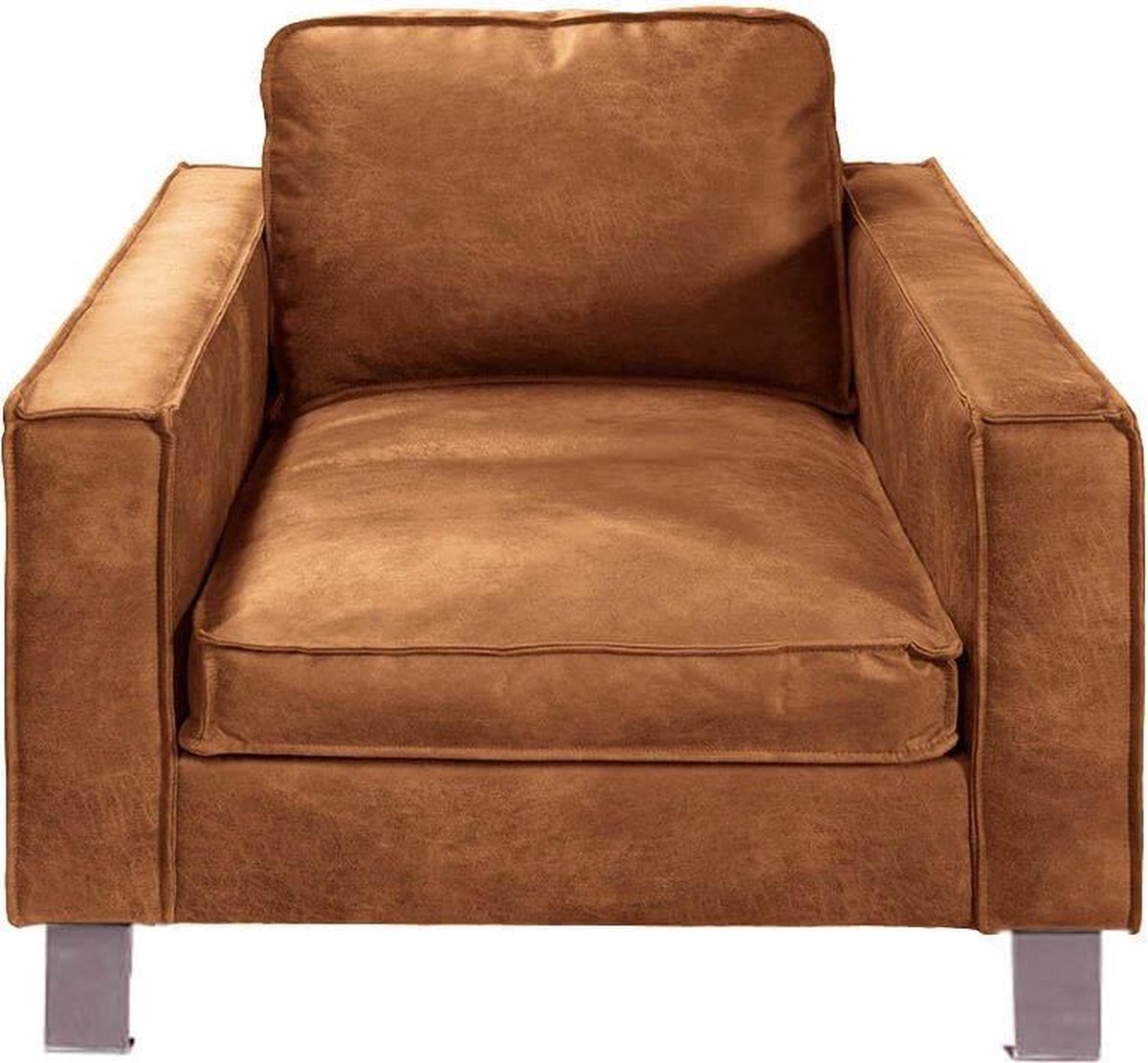 HomingXL fauteuil Country Cognac bruin Leer