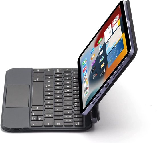 Clavier Folio Bluetooth HOU Pour IPad Mini 6/7 - Magnétique, Rétroéclairage RGB