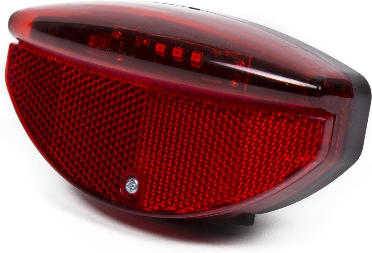 Benson Achterlicht / staartreflector - voor fiets - 3x LED - universeel - batterijachterlicht met reflector - Benson