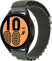 YONO Nylon Loop Bandje 20mm - Horlogebandje geschikt voor Samsung Galaxy Watch 6 / 5 / Pro / 4 / 3 / Active 2 - Polar Ignite / Unite – Huawei - Donkergroen