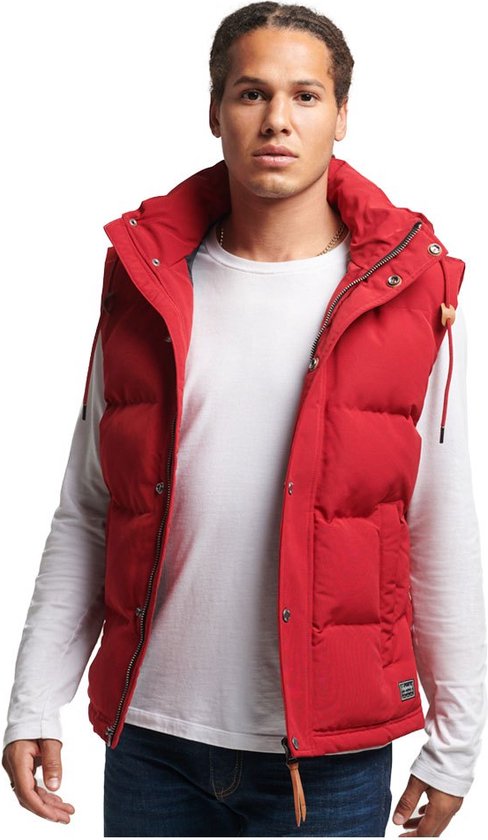 Superdry Everest Vest Rood L Man