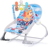 Transat Chipolino Bébé Spa - Chaise berçante - Bébé - Jusqu'à 18 kg - Avec arche de jeu - Blauw