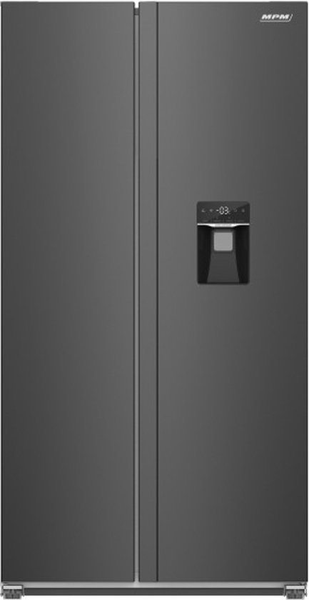 Amerikaanse koelkast: MPM - Amerikaanse koel vriescombinatie - NO FROST - Waterdispenser - LED - Invertercompressor - Zuinig - Amerikaanse Koelkast - 439 L, van het merk MPM