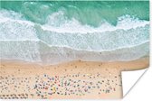 Poster Mer - Plage - Parasols - Water - Eté - 180x120 cm XXL