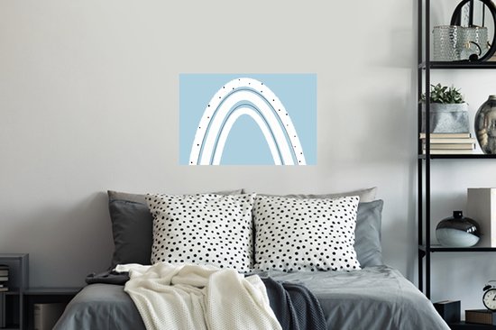 Muurstickers - Sticker Folie - Regenboog - Abstract - Pastel - 60x40 cm - Plakfolie - Muurstickers Kinderkamer - Zelfklevend Behang - Zelfklevend behangpapier - Stickerfolie