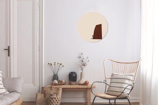 WallCircle - Stickers muraux - Cercle de papier peint - Vintage - Pastel - Garçon - ⌀ 30 cm - Cercle mural - Autocollant - Autocollant papier peint rond