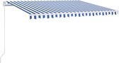 vidaXL-Luifel-handmatig-uittrekbaar-met-LED-400x350-cm-blauw-en-wit