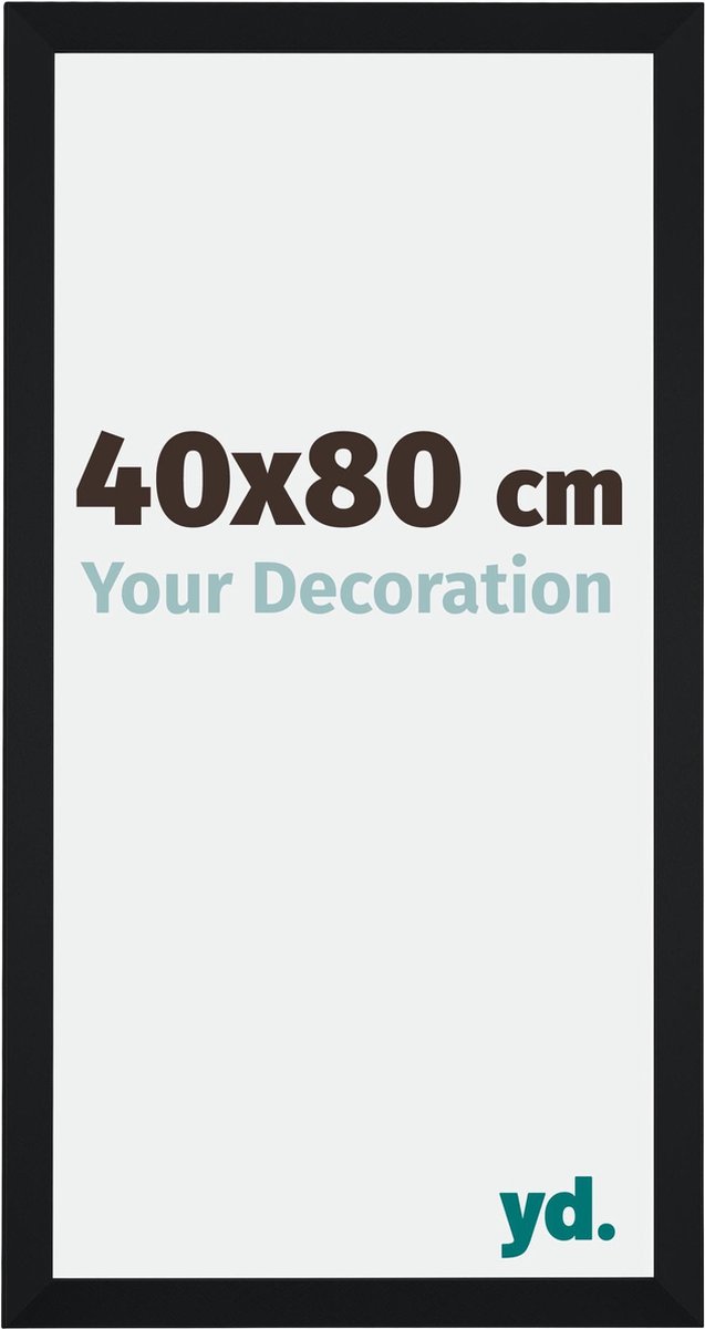 yd. Your Decoration - Fotolijst 40x80 cm - MDF - Zwart Mat - Catania