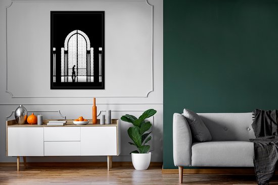 Zwart - Wit - Fenêtre - Homme