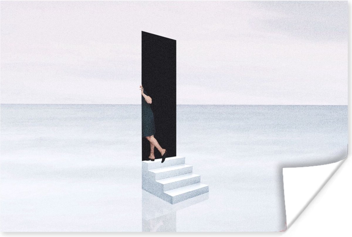 Vrouw - Trap - Abstract - Deur