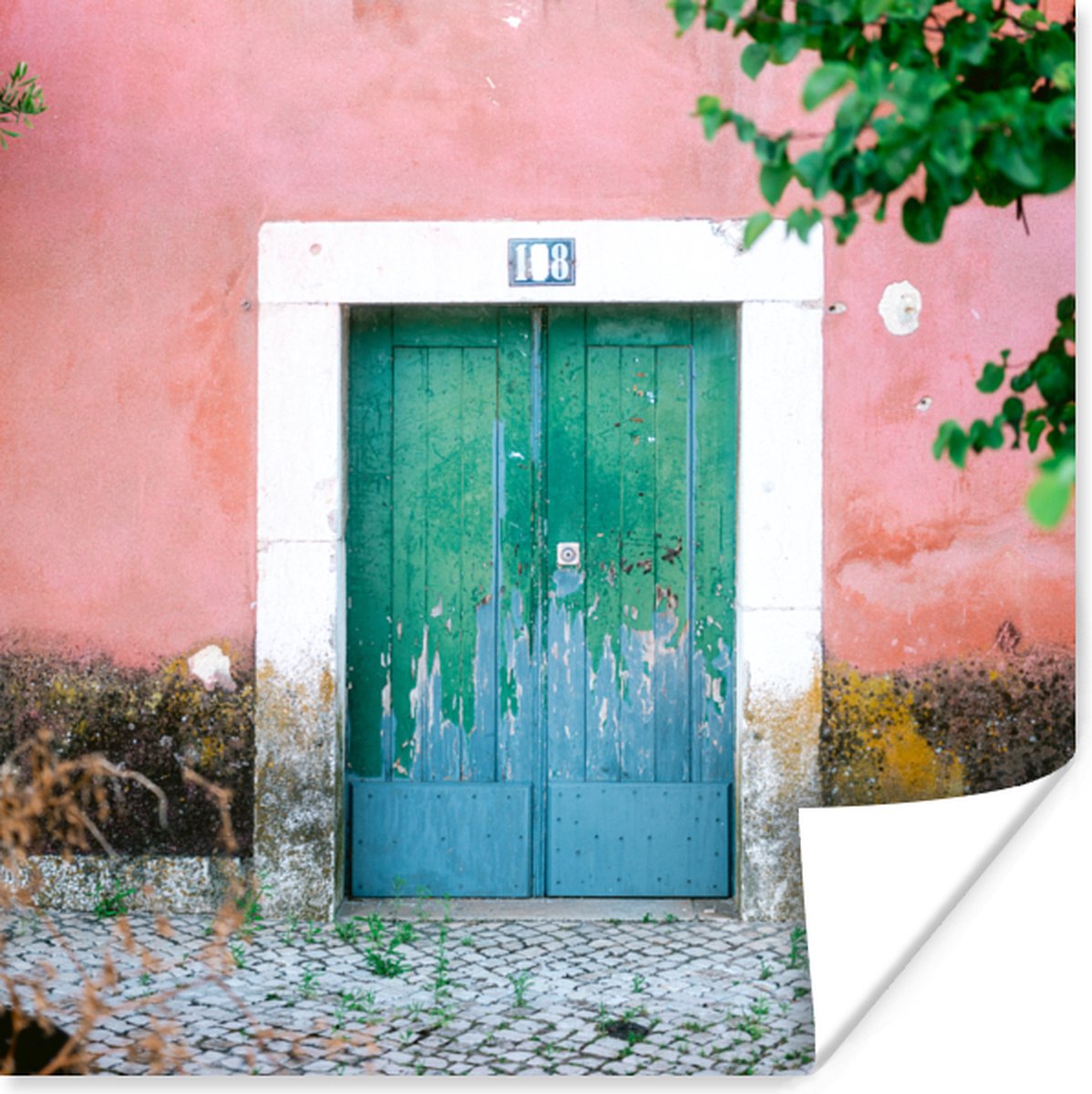 Deur - Groen - Roze - Verf