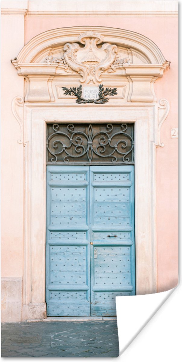 Deur - Rome - Blauw - Architectuur