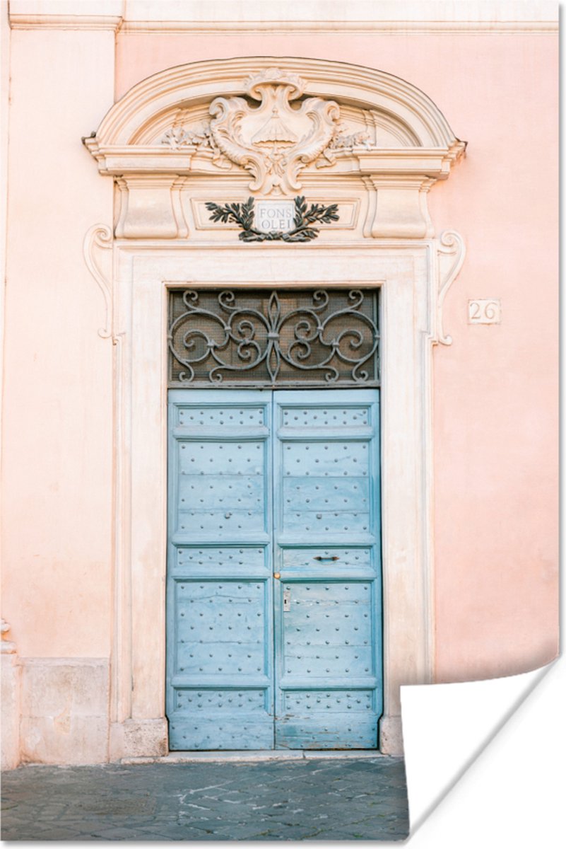 Deur - Rome - Blauw - Architectuur