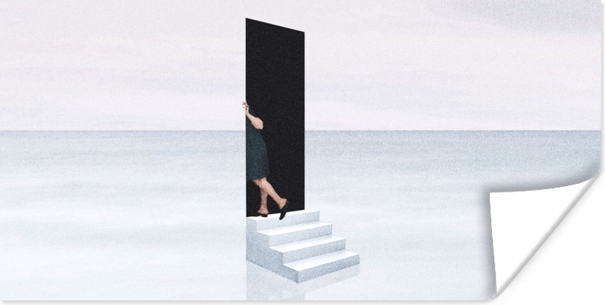 Vrouw - Trap - Abstract - Deur