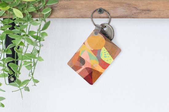Porte-clés - Abstrait - Art - Arc-en-ciel - Pastel - Cadeaux à distribuer - Plastique