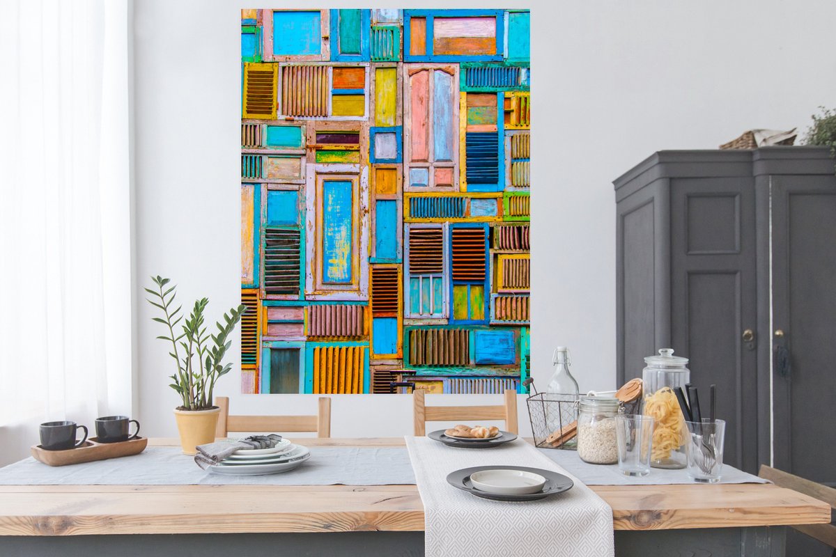 Deuren - Blauw - Abstract - Architectuur - Neon