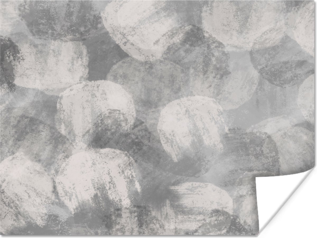 Abstract - Verf - Grijs - Schilderij