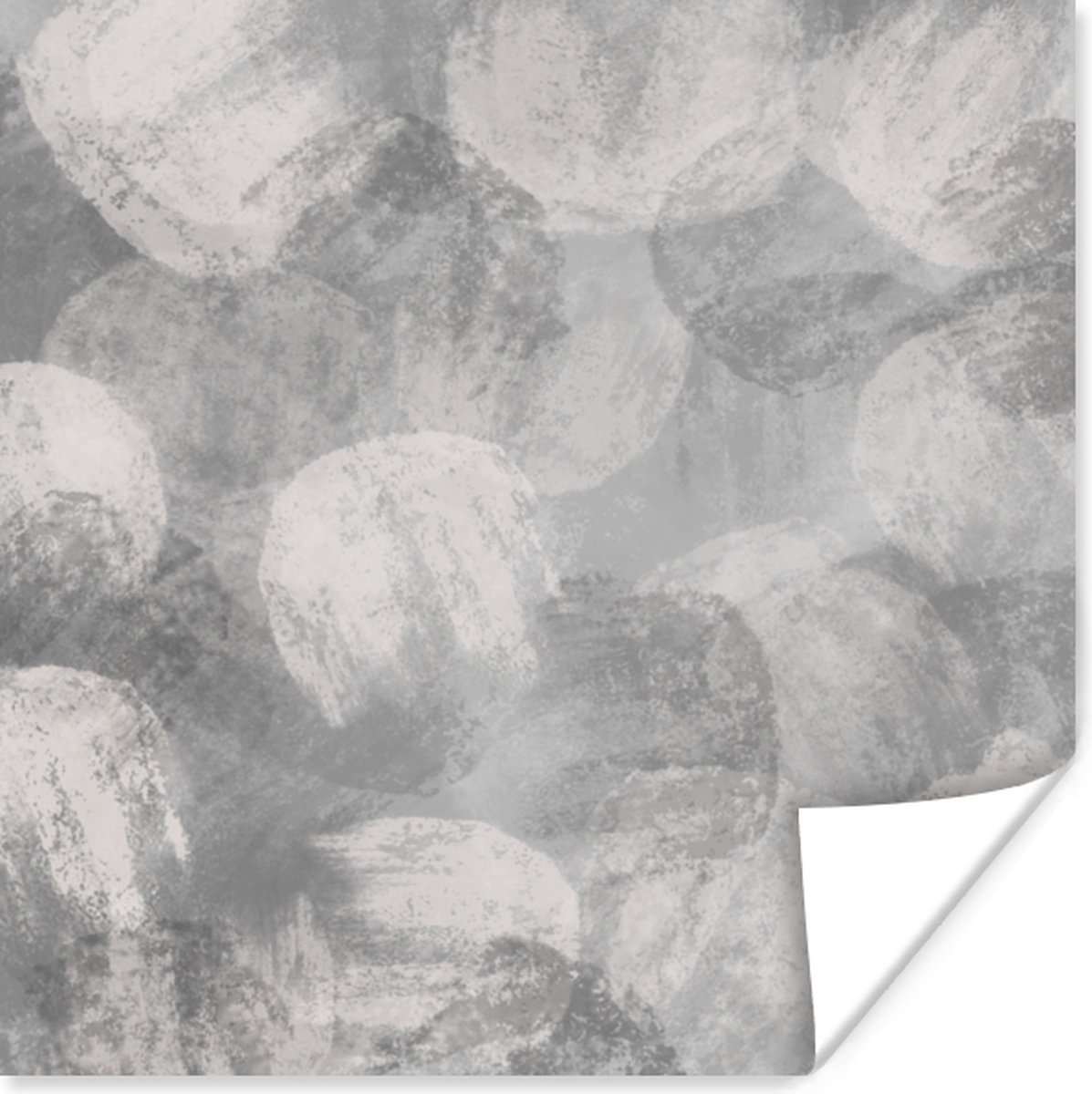 Abstract - Verf - Grijs - Schilderij