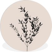 WallCircle - Cercle mural ⌀ 90 - Plantes - Vert - Nature - Tableau rond salon - Tableau mural rond - Décoration murale cercle - Décoration chambre intérieur - Décoration murale murale cercle - Accessoires de maison