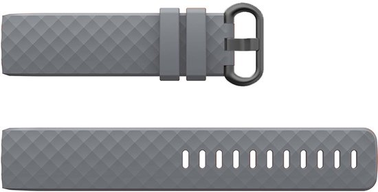 Bracelets en Siliconen adaptés au bracelet Fitbit Charge 4 - Lot de 4 bracelets - Bracelet Sport Convient au bracelet Fitbit Charge 3 - Set de 4 bracelets Zwart - Grijs - Wit - Vert - Taille S/ M (Small)