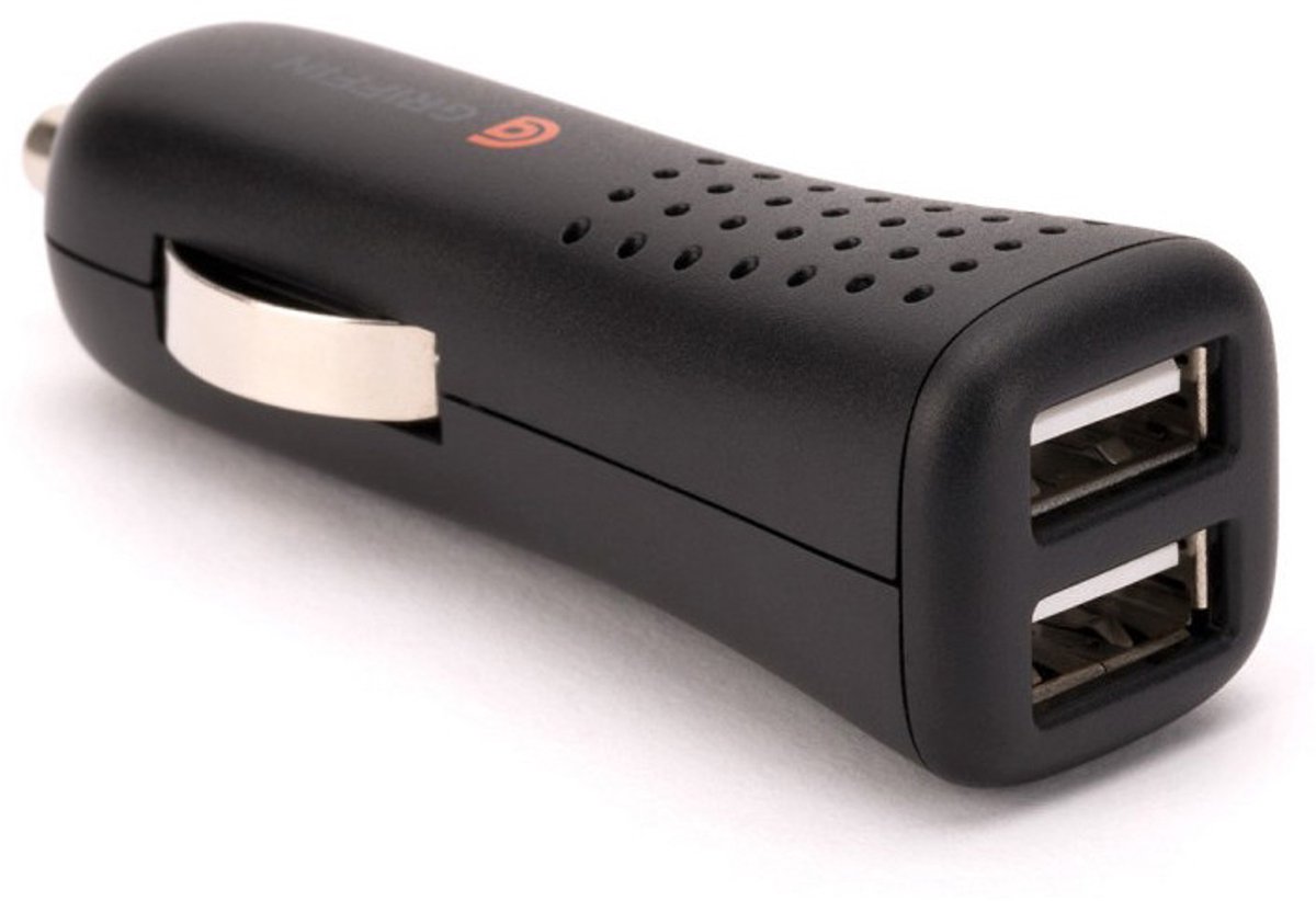 Griffin PowerJolt Dual USB Charger 2.4A - Zwart GC39750