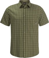 Jack Wolfskin Hot Springs Shirt Men - Outdoorblouse - Heren - Greenwood Checks - Maat M